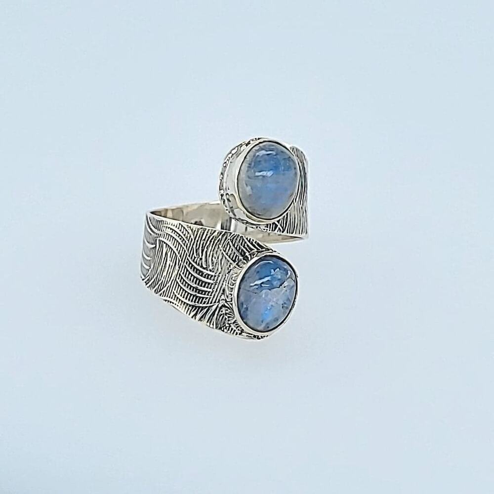 925 Sterling Silver Moonstone Ring Jewelry